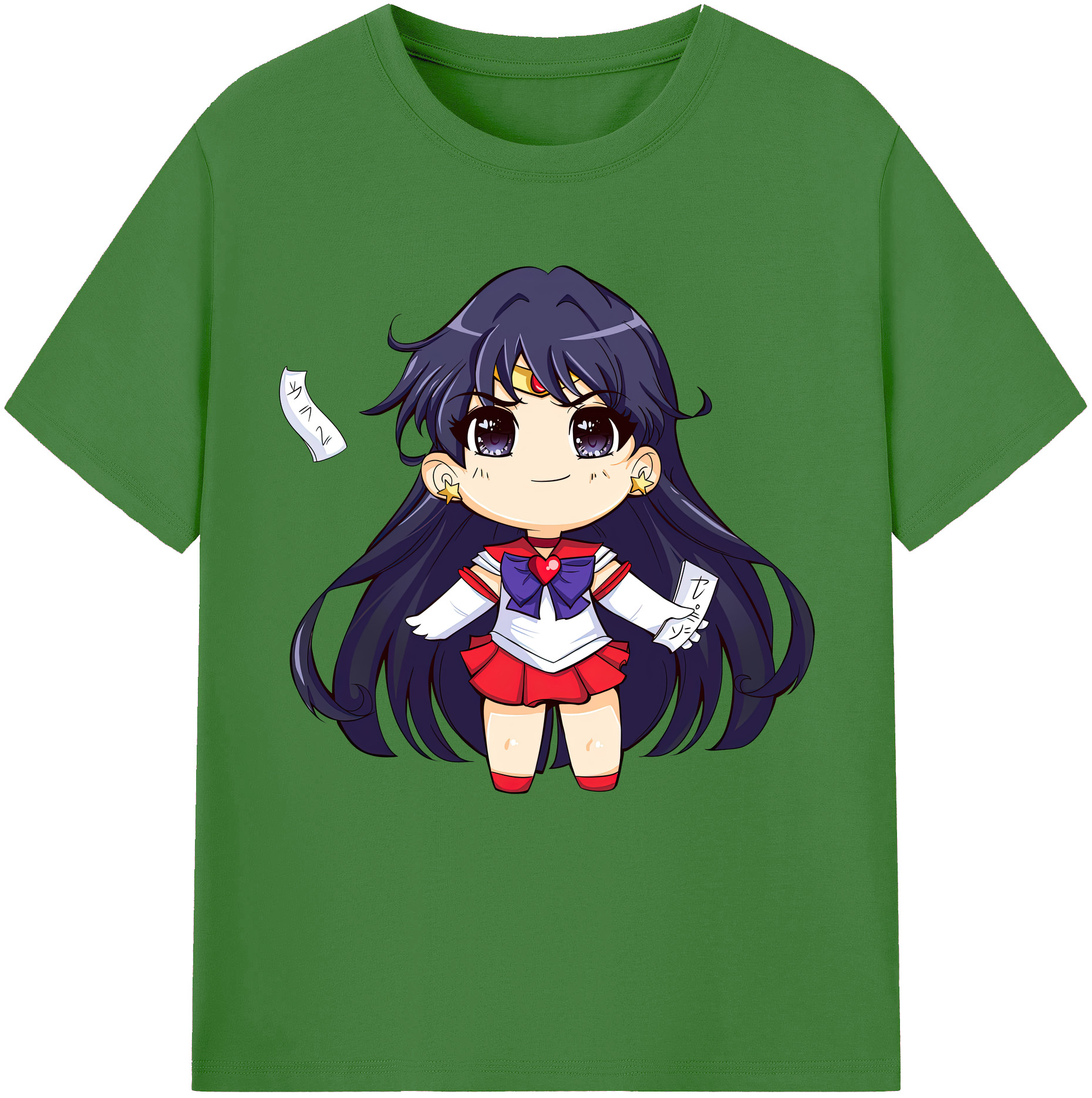 （画像用） 美少女戦士セーラームーン 火野レイ ひの レイ Sailor Moon Hino Rei （セーラーマーズ,Sailor Mars） レディースカジュアルプリントTシャツ（綿100％）